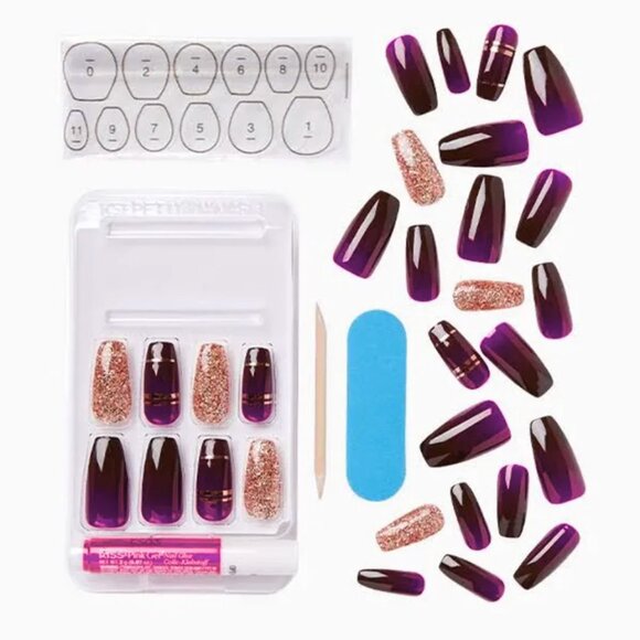 KISS Halloween Special Design Nails / Long Length - Who's There - Picture 2 of 4